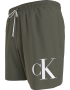 Calvin Klein Plus Size Medium Drawstring Swimwear Men KM0KM01003-LDY, Ανδρικό Μαγιό Calvin Klein Μεσαίου Μήκους, DUSTY OLIVE